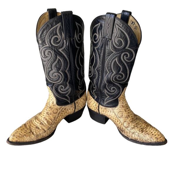 Tony Lama Black and Tan Men\'s Boots main image 6